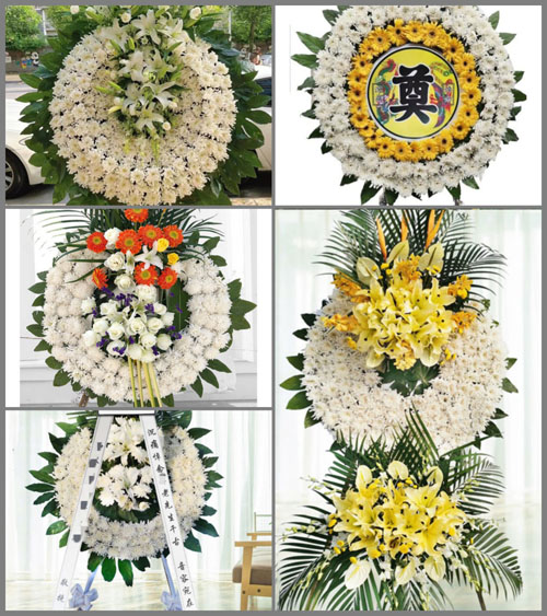 广东梅州市丰顺县汤坑镇东山村花圈速递